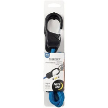 Locking Tensioner - NITE IZE - HookLock - Steel Carabiner - 8 mm Elastic - Blue