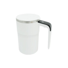 Temperature Measuring Cup With LCD Screen Touch Display, Rechargeable Intelligent Stainless Steel, White