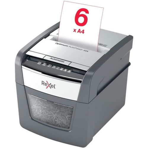 Distruggidocumenti - REXEL - Optimum Auto+ 45X - Taglio incrociato - Sicurezza P4 - 20L 2