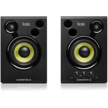 HERCULES DJMONITOR 42 - Altavoces activos de monitorización - 2 x 20W RMS - Woofer de 4'' - Caja de madera MDF de 9mm - Negro