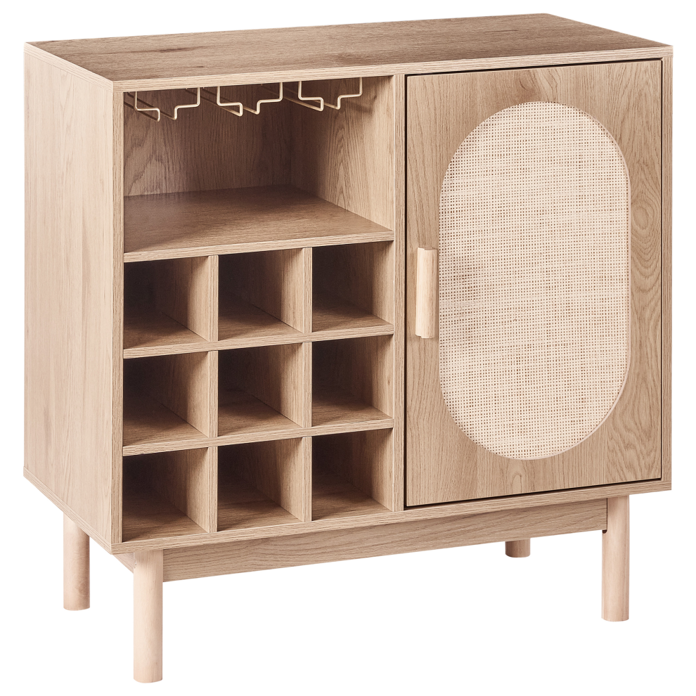 Wine Cabinet COSTELLO Light Brown