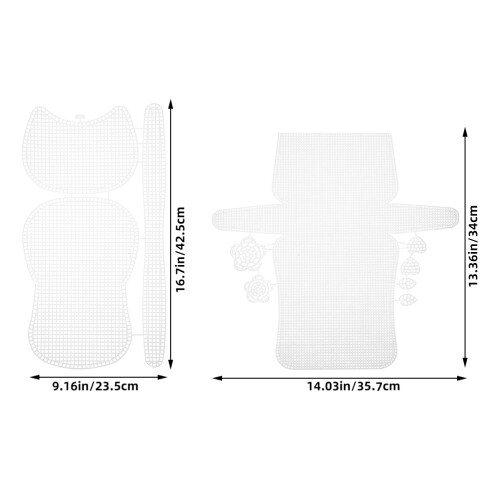 10 sets plastic gaasdoek zakjes, multifunctionele weefmatten 1