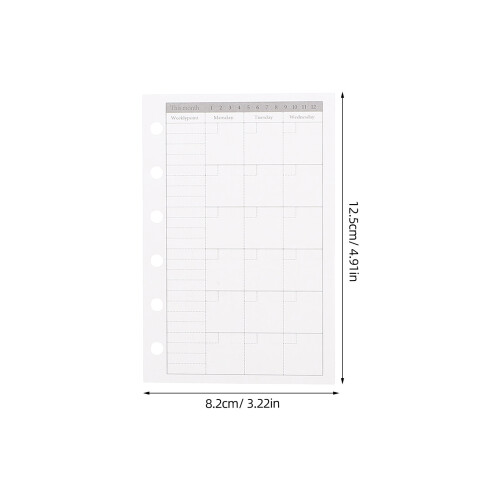 3 libretas recargables a7 para planificador, 6 pulgadas 1