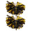 2 pompom metallizzati con per e sfilate 10