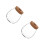 2Pcs Creative Clear Glass Propagation Vases Home Desktop Hydroponic 10