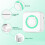 Mini Thermal Printer Portable Bluetooth Inkless Printer For Photos, Receipts, Notes, Memos, Labels Green 5
