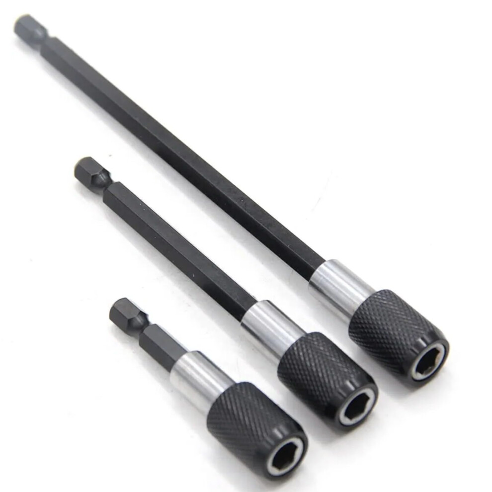 Quick Release Screwdriver Extension Rod - 3-Pc Set For Electric Drill Driver, Quick Transfer Rod For Enthusiasts 9016109934246