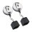 Snooker Billiards Chalk Bag 2-Pack, Retractable Clips, Iron Chalk Holder, Random Style 1