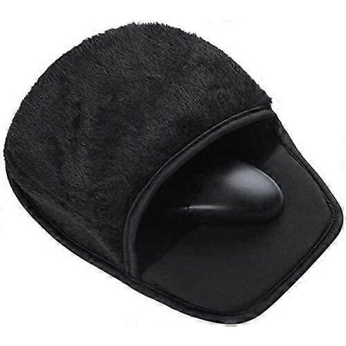 USB Heated Mouse Mat, Bprtcra Heated Mouse Pad for Computer, Heated Mouse Pad with Wristguard