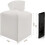 Tissue Box Cover Holder, Modern Square Decorative PU Leather Organizer with Bottom Belt 6