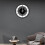 Silent Wall Clock, 11 inch Non Ticking Acrylic Irregular Round Wall Clock with Battery Operated 10