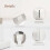 Tissue Box Cover Holder, Modern Square Decorative PU Leather Organizer with Bottom Belt 7