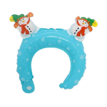 50 Pieces/Pack Inflatable Christmas Balloon Headband 8 Design Hair Clasp DecorSnowman