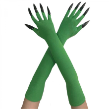 2pcs Devil Scary Long Mittens Spirit Corpse Hands Gloves Hand Reapers Gloves for Various Costumes sky blue DGreen A