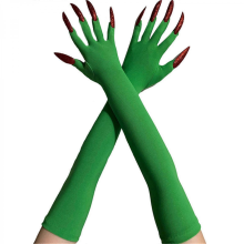 2pcs Devil Scary Long Mittens Spirit Corpse Hands Gloves Hand Reapers Gloves for Various Costumes sky blue DGreen C