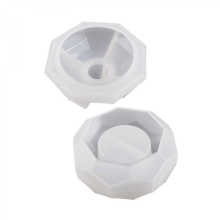 Hexagonal Section Candle Holder Molds Resin Storage Box Mold for DIY Candlestick Jewelry Tray Wedding Home Table DecorL