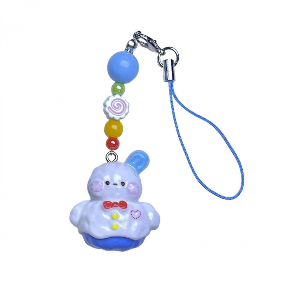 Christmas Snowman Keychain For Phone And Bag Beaded Cellphone Lanyard Waterproof Resin Craft Seasonal Ornamental Giftb 7057162968856