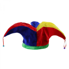 Clown Costume Hat Rainbow Color Halloween Props Cosplay Party Accessories Christmas Carnival Party Costume for TeenagersMulticolor