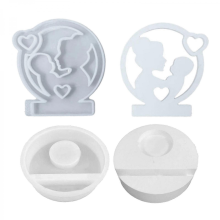 Mother Day Resin Molds for DIY Craft, Mother Day Candle Holder Molds for DIY Craft Candle Holder Gypsum OrnamentsA
