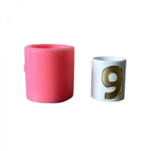 Number Embossed Silicones Tealight Holder Molds Number Carved Silicone Candlestick Molds for Epoxy Resin Candle Holder9