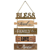 Blessing sign for front door wreath decorations for all seasons, front door decor, hanging gift for farmhouse, home, indoor and outdoor