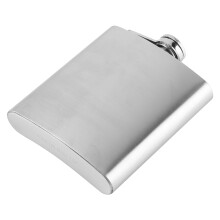 Edelstahl Pocket-Flasche 7oz – Tragbare Trinkflasche, Silber