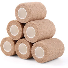 Self-Adhesive Cohesive Wrap Bandage Flexible Stretch Tape Athletic Strong Elastic First Aid Wrap Bandages for Wrist & Hand