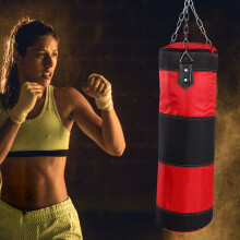 Langlebiger Kick- und Punch-Sandsack aus Oxford-Stoff mit Metallschlaufe 80cm