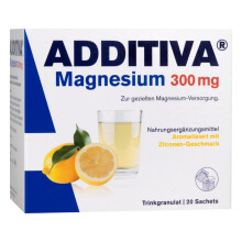 Additiva Magnesium 20 Sachet | Enhances Energy Metabolism & Supports Bone Health - 300mg
