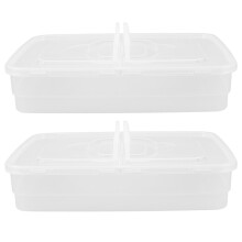 Bandejas Para Leudado De Masa De Pizza Con Tapa Y Asa, Apilables