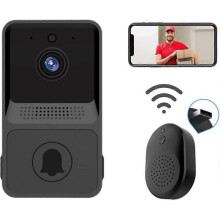 Wireless Doorbell Camera with ChimeWiFi Smart Photo Door Bell KitsIP65 Weatherproof