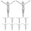 10 unid. pingente crucifixo metal para colar pulseira 10