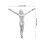 10 unid. pingente crucifixo metal para colar pulseira 2