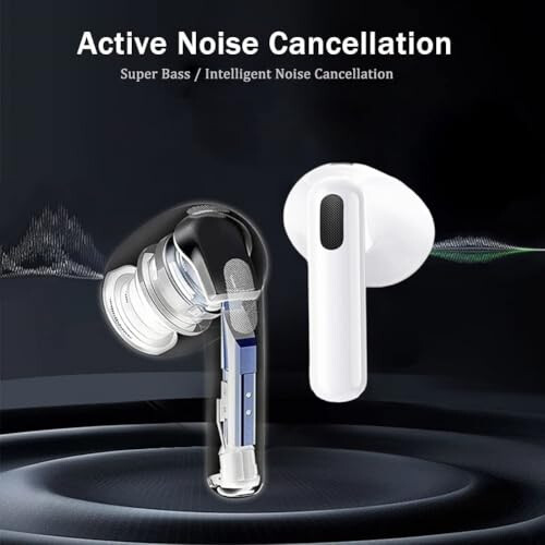 Bluetooth wireless headset, noise reduction, in-ear, waterproof, automatic pairing, fast charging, compatible with Android/IOS/Airpods 1