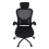 Living And Home Black Home Office Chair with Lumbar Support, Adjustable Height, Foldable Armrest 2
