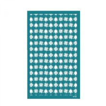 Holiday Ceramics Template Set Reusable Paper Materials for Clay Earrings and Craft Decorations MulticolorSY205