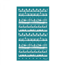 Holiday Ceramics Template Set Reusable Paper Materials for Clay Earrings and Craft Decorations MulticolorSY206