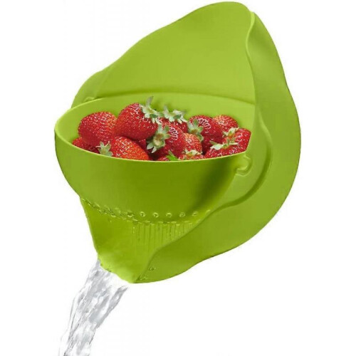 Colander Food Strainer Multifunctional Kitchen Drainer Basket Set with Detachable