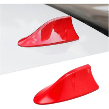 Car Shark Fin Antenna Cover, Auto Roof Aerials AM/FM Radio Signal Base, Shark Fin Shape Cover with Adhesive Tape