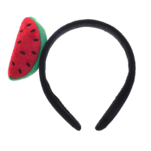 Cosplay Accessory Circular Shape Headwear With Fruit Decor For Christmas Party Watermelon 1PackBlack