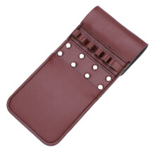 Braunes PU-Leder 6 Stück Köcher für Bogenschießen Hüfthalter 21x10cm