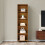 Living And Home 5-Tier Open Bookcase Bamboo Storage Shelf 2