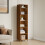 Living And Home 6-Tier Open Bookcase Bamboo Storage Shelf 1
