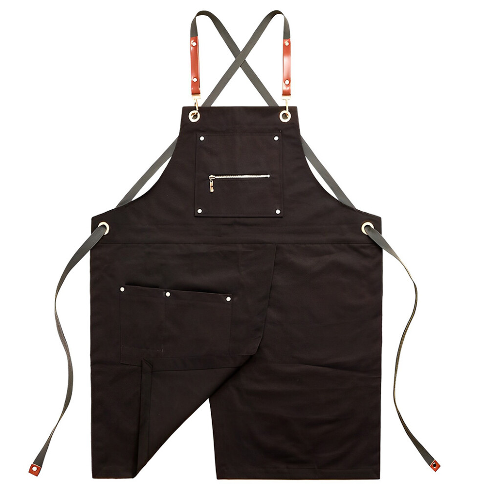 Apron Multi-pocket Sleeveless Hanging Men Women Waitress Waitressing-image-OPC-PKKNGK8-NEW
