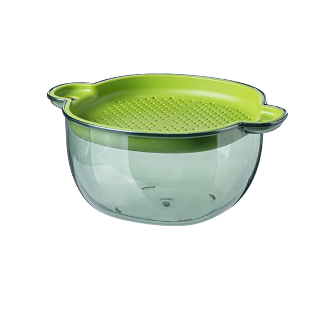 (hyaline Pine green) Convenient Vegetable Washing Basin Sturdy And Durable Flexible Covers-image-OPC-PKKNJSK-NEW