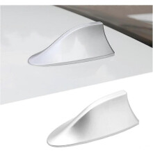 Car Shark Fin Antenna Cover, Auto Roof Aerials AM/FM Radio Signal Base, Shark Fin Shape Cover with Adhesive Tape