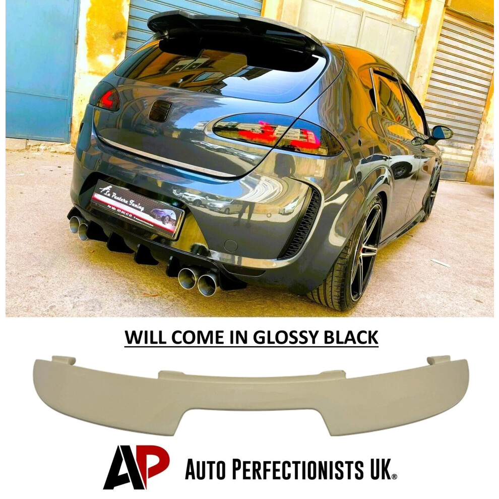 For Seat Leon Mk2 1P Facelift Spoiler 2009-13 Black 5061072669835