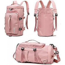 Womens Gym Bag with Shoe Compartment, Waterproof Gym Travel Duffel Bag Backpack Weekend Bag