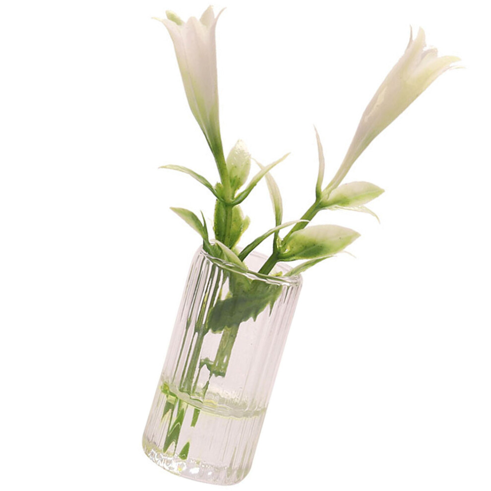 2 Szt. Miniatury Liliii , Sztuczne Doniczki Do Domu I Ogrodu-image