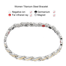 Damen-Titanstahl-Therapie-Magnetarmband 20,5 cm Modischer Schmuck
